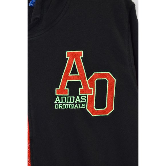 Modern Adidas hoodie, black embroidered sweatshirt - XL - Picture 2 of 5